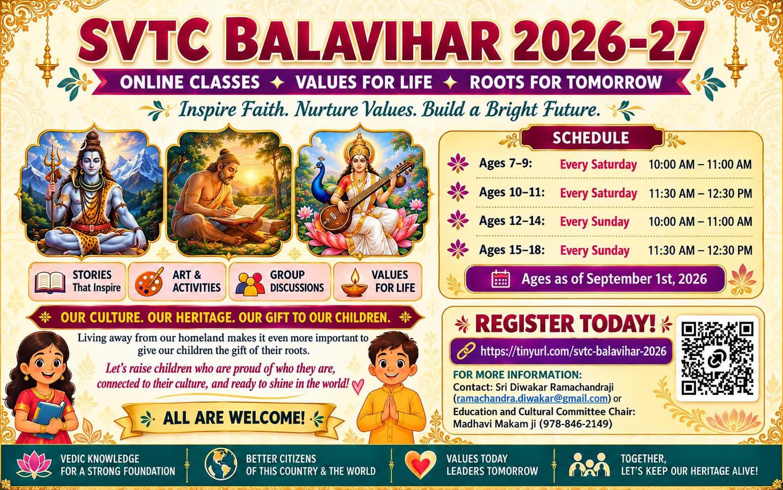 Learning Bala Vihar